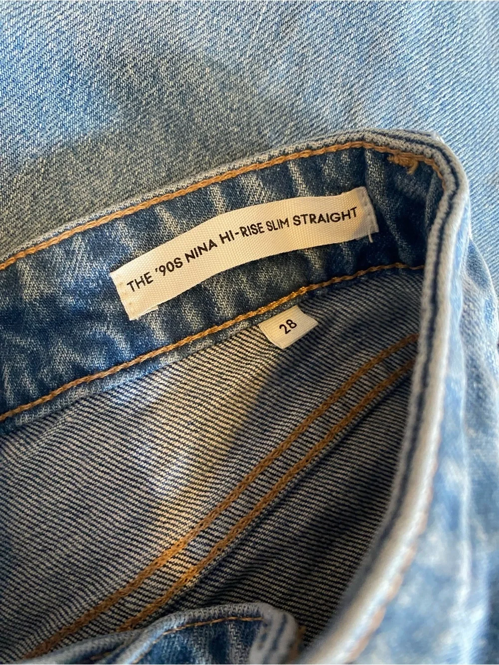Denim Forum The 90s Nina Hi-Rise Straight Jeans - Picture 7 of 7